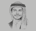 Sketch of Crown Prince Hussein
