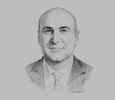 Sketch of Muhannad Shehadeh, Minister of State for Investment Affairs
