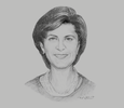 Sketch of Lina Annab, Minister of Tourism and Antiquities
