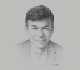 Sketch of Marc den Hartog, Vice-President East Africa, Shell
