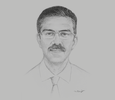 Sketch of Sulaiman Shahabuddin, Regional CEO, Aga Khan Health Services, East Africa
