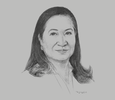 Sketch of Andrea Domingo, Chairman and CEO, Philippine Amusement and Gaming Corporation

