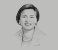 Sketch of Marivic Españo, CEO and Chairperson, P&A Grant Thornton
