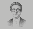 Sketch of Hiroyuki Ishige, Chairman and CEO, Japan External Trade Organisation
