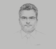 Sketch of Antoine Gustin, CEO, BNP Paribas Thailand; and Chairman, Association of International Banks
