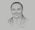 Sketch of Wilber Dongo, Central Business Director, Caja Arequipa
