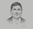 Sketch of Marco Antonio Zaldívar, Chairman, Lima Stock Exchange
