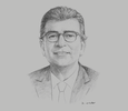 Sketch of Jorge Yzusqui, General Manager, Innova Schools
