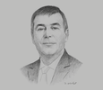 Sketch of Jorge Melero, CEO, Hoteles Libertador
