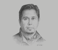 Sketch of David Guerrero, CEO, Galaxy Lithium
