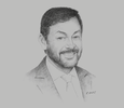 Sketch of Greg Pawson, CEO, Kina Group
