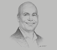 Sketch of Joe Pires, Managing Director, Caribbean Chemicals and Agencies
