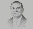 Sketch of Franklin Khan, Minister of Energy and Energy Industries
