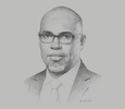 Sketch of Mucai Kunyiha, Chairman, Kenya Property Developers Association
