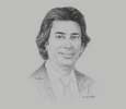Sketch of Vimal Patel, Managing Director, Cosmos
