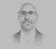 Sketch of Moustapha Mohamed Mahamoud, Minister of National Education and Vocational Training
