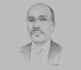 Sketch of Ali Guelleh Aboubaker, Minister of Investment
