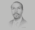 Sketch of Ahmed Osman Ali, Governor, Central Bank of Djibouti
