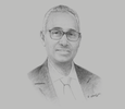 Sketch of Aboubaker Omar Hadi, Chairman, Djibouti Ports and Free Zones Authority

