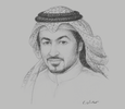 Sketch of Faisal Awwad Al Khaldi, Deputy CEO, Kuwait Steel
