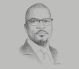 Sketch of Chinua Azubike, Managing Director and CEO, InfraCredit
