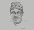 Sketch of President Muhammadu Buhari

