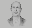 Sketch of Abderrahmane Raouya, Minister of Finance
