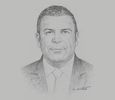 Sketch of Nabil Assaf, Representative, Food and Agriculture Organisation of the UN

