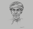 Sketch of Sultan Qaboos bin Said Al Said

