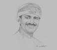 Sketch of Ahmed Al Musalmi, Board Member, Special Economic Zone Authority at Duqm; and CEO, Bank Sohar
