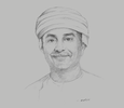 Sketch of Waleed Al Hashar, CEO, Bank Muscat
