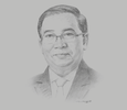 Sketch of U Khin Maung Soe, Chairman, MyTel

