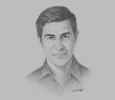 Sketch of Parag Khanna, Founder and Managing Partner, FutureMap
