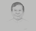 Sketch of U Zaw Myint Maung, Chief Minister, Regional Government of Mandalay
