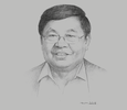Sketch of U Win Aung, Chairman, Myanmar Thilawa SEZ Holdings
