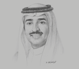 Sketch of Sheikh Mohammed bin Khalifa bin Ahmed Al Khalifa, Minister of Oil
