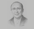 Sketch of Hassan Boubrik, President, Supervisory Authority of Insurance and Social Welfare
