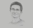 Sketch of Mehdi Alaoui, Founder and CEO, LaFactory; and Vice-President, Moroccan Federation of IT, Telecommunications and Offshoring
