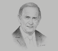Sketch of Colm McLoughlin, Executive Vice-Chairman and CEO, Dubai Duty Free
