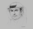 Sketch of Sami Al Qamzi, Director-General, Department of Economic Development (DED)
