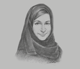 Sketch of Jameela Salem Al Muhairi, Minister of State for General Education
