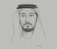 Sketch of Sheikh Abdulla bin Mohammed Al Hamed, Chairman, Department of Health (DoH)
