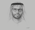 Sketch of Mohamed Khalifa Al Mubarak, Chairman, Department of Culture and Tourism – Abu Dhabi (DCT Abu Dhabi)
