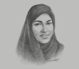 Sketch of Rauda Al Saadi, Director-General, Abu Dhabi Smart Solutions and Services Authority (ADSSSA)
