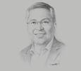 Sketch of Carl Cruz, Chairman, Unilever Sri Lanka
