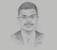 Sketch of Arun Pathak, Managing Director, WelcomHotels Lanka

