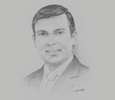 Sketch of Shyam Sathasivam, President, Sri Lanka Chamber of Pharmaceutical Industry
