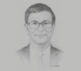 Sketch of Ganeshan Wignaraja, Executive Director, Lakshman Kadirgamar Institute
