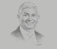 Sketch of R Renganathan, Chairman, Ceylinco Life Insurance
