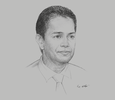 Sketch of Damitha Kumarasinghe, Director-General, Public Utilities Commission of Sri Lanka (PUCSL)

